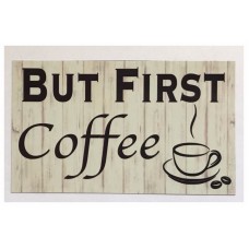 Coffee But First Rustic Cafe Vintage Wall Plaque House Kitchen Chic    302272476620